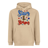 Mushroom stars & stripes Heavyweight Hoodie - BundleAndBundleShop