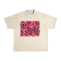 Sandshell valentine's day roses leopard background Urban Heavy Tee - JahusDesignShop