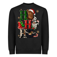Black ho ho ho heifer cow gnomies Heavyweight Sweatshirt - CowGirlArtShop