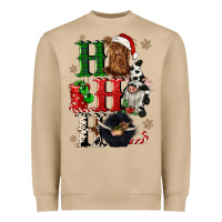 Mushroom ho ho ho heifer cow gnomies Heavyweight Sweatshirt - CowGirlArtShop
