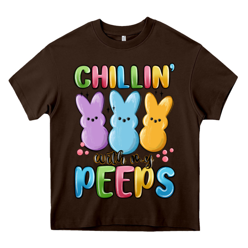 Chillin' With My Peeps Heavy Core Tee by MaliasSmallBusiness | Teevron