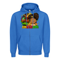 True Royal Little miss Juneteenth Zipper Hoodie - FaDigitalArtStudio