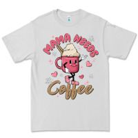 Dove Grey mama needs coffee Premium Tee - MaliasSmallBusiness