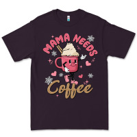 Plum mama needs coffee Premium Tee - MaliasSmallBusiness