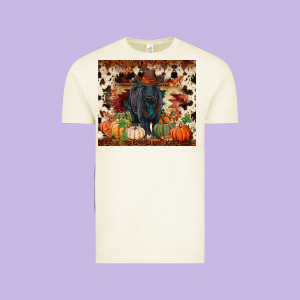 Fall Black Angus Vintage Tee Designed By Ranaportraitstore