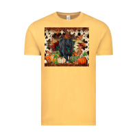 Vintage Mustard Fall black angus Vintage Tee - RanaPortraitStore