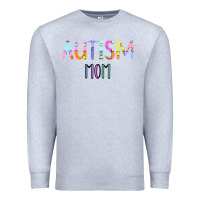Heather Grey Titi Pretty Art Autism Mom Premium Sweatshirt - CowhideDigitalArt