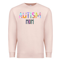 Pale Pink Titi Pretty Art Autism Mom Premium Sweatshirt - CowhideDigitalArt