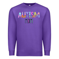 Purple Titi Pretty Art Autism Mom Premium Sweatshirt - CowhideDigitalArt