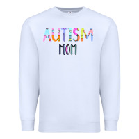 White Titi Pretty Art Autism Mom Premium Sweatshirt - CowhideDigitalArt