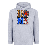 Heather Grey 4th of july home Heavyweight Hoodie - BundleAndBundleShop