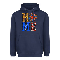 Navy 4th of july home Heavyweight Hoodie - BundleAndBundleShop