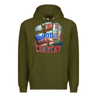 Army Green This is gods country Premium Hoodie - FaDigitalArtStudio