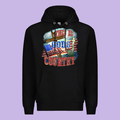 This Is Gods Country Premium Hoodie Designed By Fadigitalartstudio