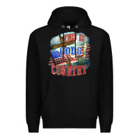 Black This is gods country Premium Hoodie - FaDigitalArtStudio