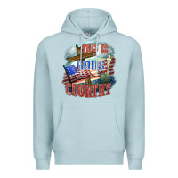Blue Mist This is gods country Premium Hoodie - FaDigitalArtStudio
