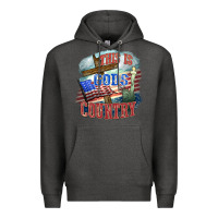 Charcoal Heather This is gods country Premium Hoodie - FaDigitalArtStudio
