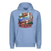Colony Blue This is gods country Premium Hoodie - FaDigitalArtStudio