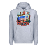 Heather Grey This is gods country Premium Hoodie - FaDigitalArtStudio