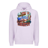 Lilac This is gods country Premium Hoodie - FaDigitalArtStudio