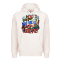 Pale Pink This is gods country Premium Hoodie - FaDigitalArtStudio