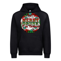 Black Merry Drunk I'am Christmas Urban Hoodie - Artiststas