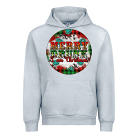 Heather Grey Merry Drunk I'am Christmas Urban Hoodie - Artiststas