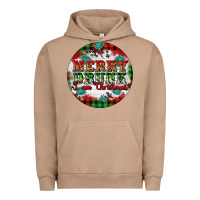 Pigment Burro Merry Drunk I'am Christmas Urban Hoodie - Artiststas