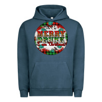 Pigment Midnight Navy Merry Drunk I'am Christmas Urban Hoodie - Artiststas