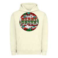 Pigment Pistachio Merry Drunk I'am Christmas Urban Hoodie - Artiststas