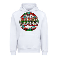 White Merry Drunk I'am Christmas Urban Hoodie - Artiststas