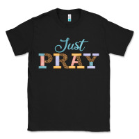 Black Just Pray Classic Tee - JahusDesignShop