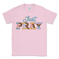 Bubblegum Pink Just Pray Classic Tee - JahusDesignShop