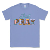 Colony Blue Just Pray Classic Tee - JahusDesignShop