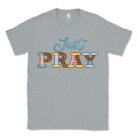 Heather Grey Just Pray Classic Tee - JahusDesignShop