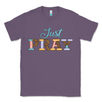 Lavender Just Pray Classic Tee - JahusDesignShop