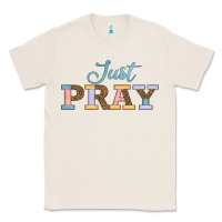 Natural Just Pray Classic Tee - JahusDesignShop