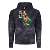 Cloud Black California Map Sunflower Cactus Serape Vintage Hoodie - RanaPortraitStore