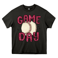 Asphalt game day baseball Heavy Core Tee - MaliasSmallBusiness