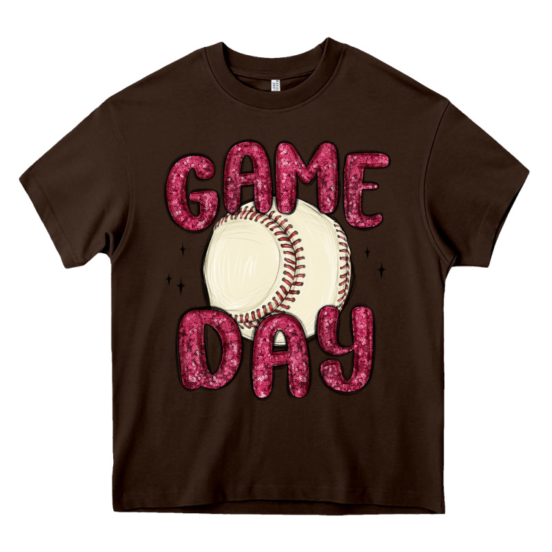 Game Day Baseball Heavy Core Tee by MaliasSmallBusiness | Teevron