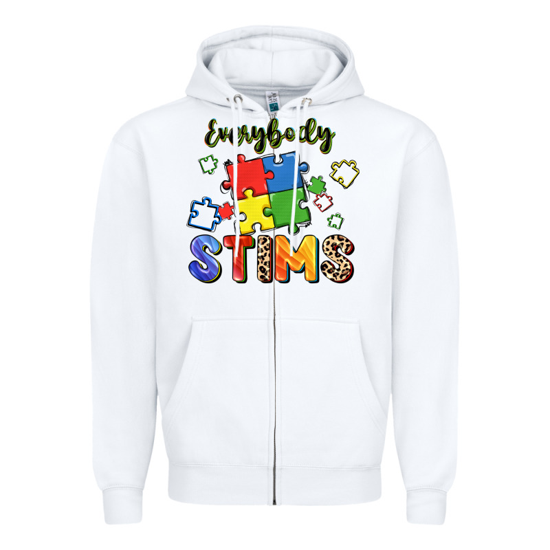 Everybody Stims Zipper Hoodie by FaDigitalArtStudio | Teevron