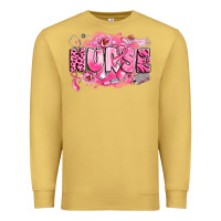 Antique Gold breast cancer nurse Premium Sweatshirt - LillyAllenDesigns