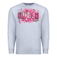 Heather Grey breast cancer nurse Premium Sweatshirt - LillyAllenDesigns