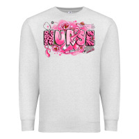 Oatmeal Heather breast cancer nurse Premium Sweatshirt - LillyAllenDesigns