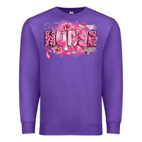 Purple breast cancer nurse Premium Sweatshirt - LillyAllenDesigns