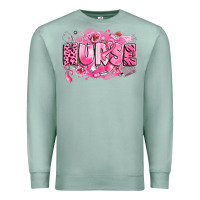 Seafoam breast cancer nurse Premium Sweatshirt - LillyAllenDesigns