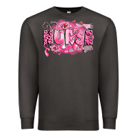 Smoke breast cancer nurse Premium Sweatshirt - LillyAllenDesigns
