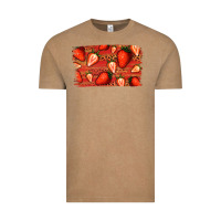 Vintage Coffee Strawberry Background Vintage Tee - Bettercallsaul