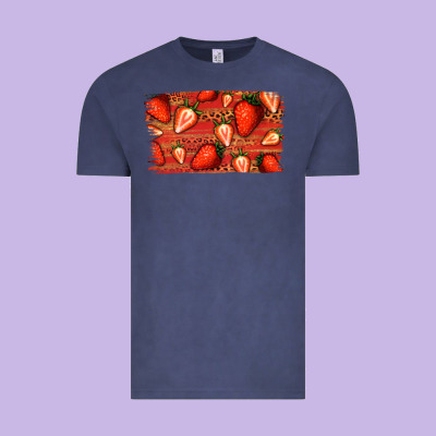 Strawberry Background Vintage Tee Designed By Bettercallsaul