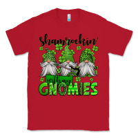 Red shamrockin' with my gnomies st patrick's day Classic Tee - Jasminsmagicworld
